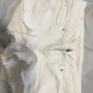 White jean short
